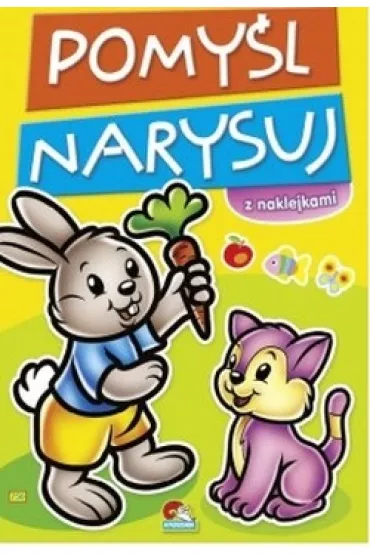 Malowanka Pomy�l Narysuj Kr�lik