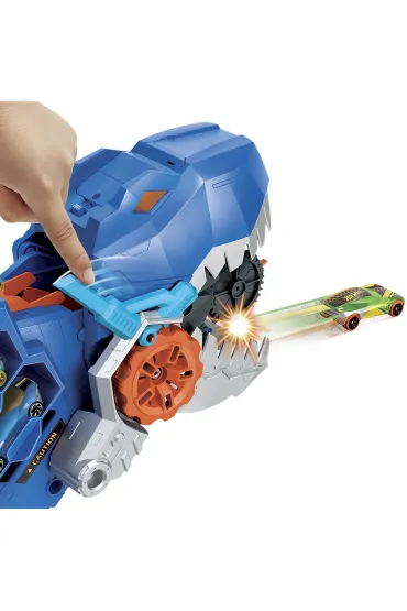 Hot Wheels. City T-Rex Mega Transporter Zestaw HNG50 Mattel