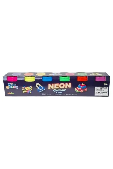 Masa plastyczna 6 kolor�w neon Swede