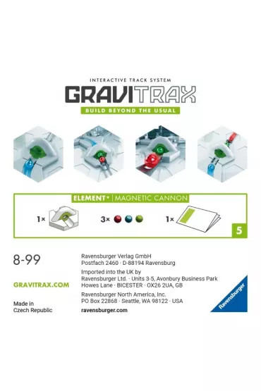 Gravitrax. Dodatek. Magnetyczna armatka Ravensburger