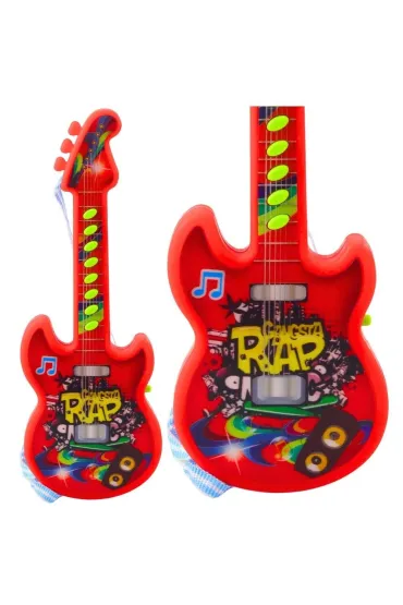 LeanToys Gitara elektryczna czerwona 29cm