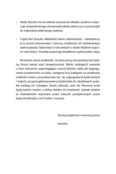 Bardzo proste karty pracy dla os�b ze spektrum autyzmu oraz niepe�nosprawno�ci� intelektualn� w stopniu umiarkowanym i znacznym - Dorota  Malecha