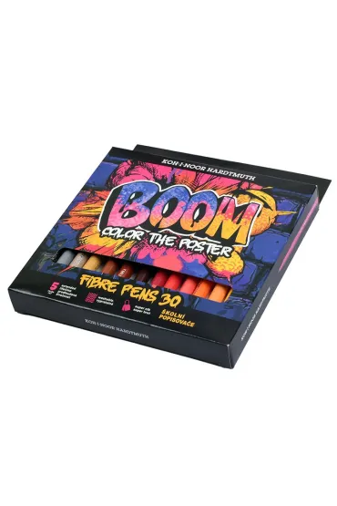 Koh-I-Noor Flamastry Boom 30 kolor�w