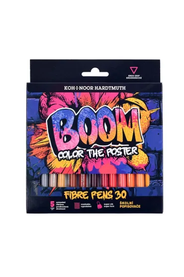 Koh-I-Noor Flamastry Boom 30 kolor�w