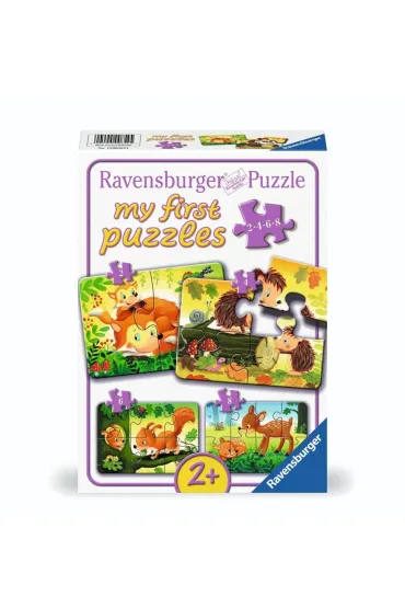 Puzzle 2/4/6/8 Forest Animal Fun Ravensburger
