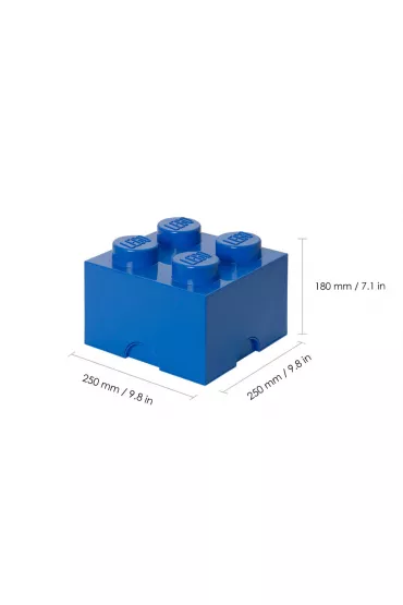 Pojemnik klocek LEGO Brick 4 Niebieski