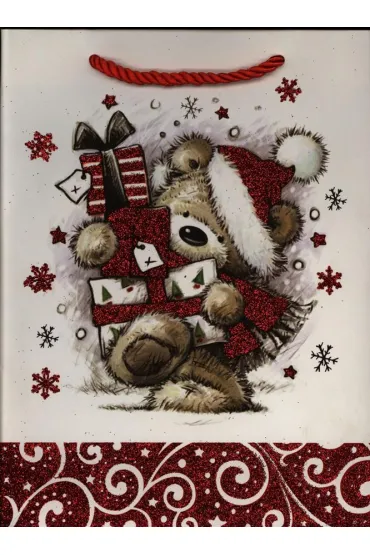 Canpol Torebka ozdobna twarda brokatowa TY-20S 18,0 x 24 cm
