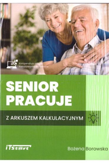 Senior pracuje z arkuszem kalkulacyjnym