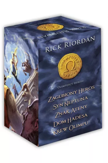 Pakiet Olimpijscy herosi. Tomy 1-5: Zagubiony heros, Syn Neptuna, Znak Ateny, Dom Hadesa, Krew Olimpu - Rick Riordan