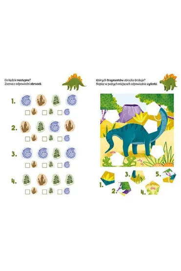 Zagadkowy zawr�t g�owy. Dinozaury - El�bieta  Korolkiewicz