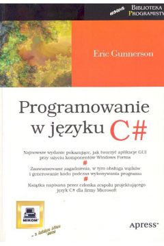 Programowanie w j�zyku C# - Gunnerson Eric - Eric Gunnerson