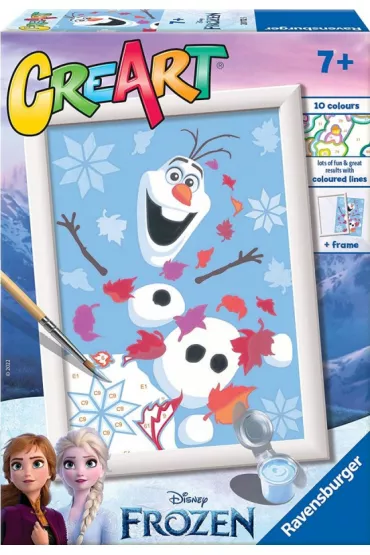 Malowanie po numerach CreArt - Frozen: Uroczy Olaf Ravensburger