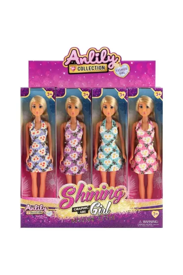 Lalka w sukience kwiaty MIX Trifox