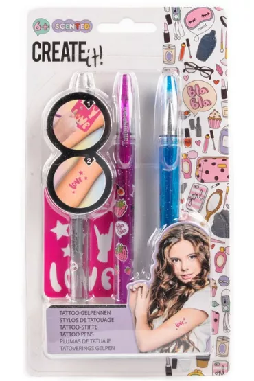 Zestaw pisak�w do robienia tatua�u 3-pak Create It! Canenco