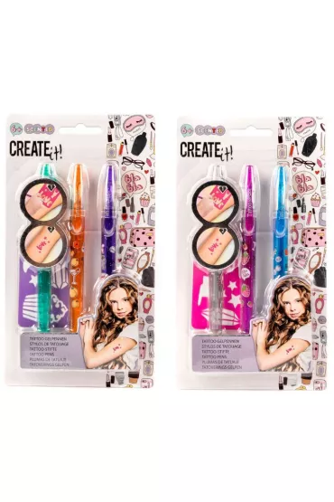 Zestaw pisak�w do robienia tatua�u 3-pak Create It! Canenco