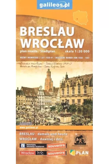 Plan miasta - Wroc�aw Breslau