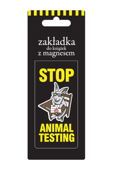 Kukartka Zak�adka magnetyczna Stop Animal Testing ZK039
