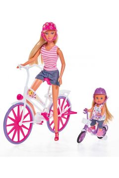 Lalka Steffi Przejadka na rowerze Simba