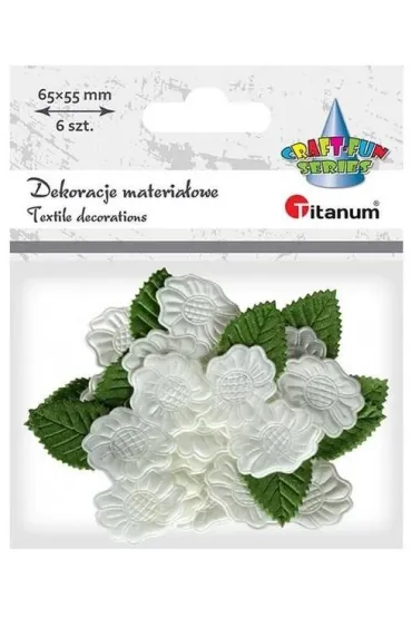 Titanum Ozdoba materia�owa Kwiaty gardenii 6 szt.