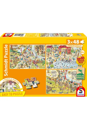 Puzzle 3x48 Wycieczka do zoo Schmidt