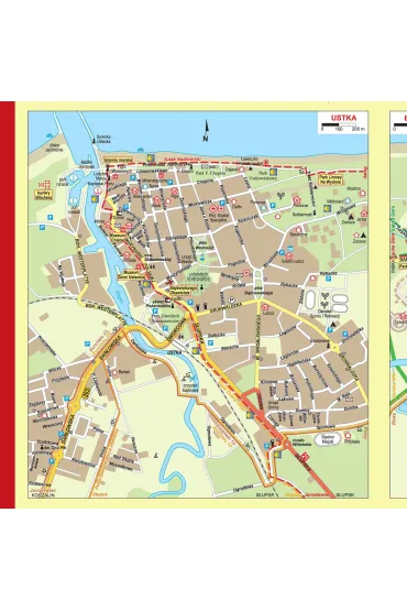 Mapa turystyczna Wybrze�e Ba�tyku 3 Jaros�awiec Ustka �eba 1:50 000