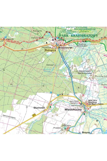 Mapa turystyczna Wybrze�e Ba�tyku 3 Jaros�awiec Ustka �eba 1:50 000
