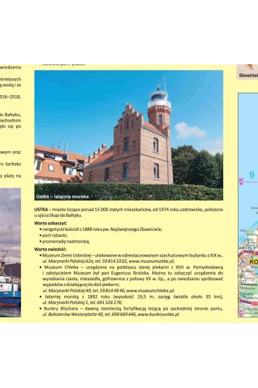 Mapa turystyczna Wybrze�e Ba�tyku 3 Jaros�awiec Ustka �eba 1:50 000