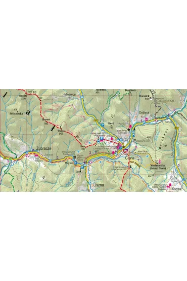 Bieszczady i G�ry Sanocko-Turcza�skie mapa turystyczna 1: 65 000 foliowana 2024