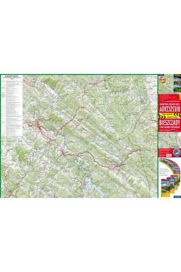 Bieszczady i G�ry Sanocko-Turcza�skie mapa turystyczna 1: 65 000 foliowana 2024
