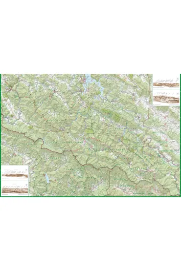 Bieszczady i G�ry Sanocko-Turcza�skie mapa turystyczna 1: 65 000 foliowana 2024