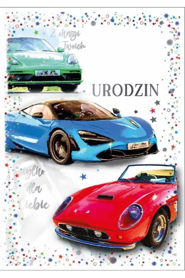 Kukartka Karnet DK-1227 Urodziny (wymienne cyfry)
