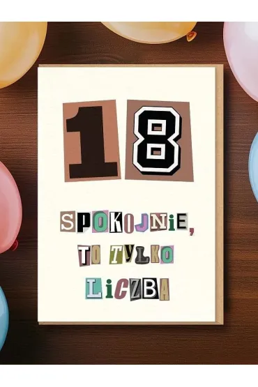 Nadwyraz.com Karnet Urodziny 18