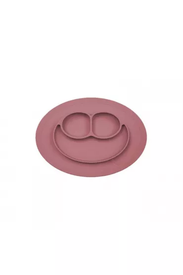Ezpz Silikonowy talerzyk z podkadk may 2w1 Mini Mat Mauve
