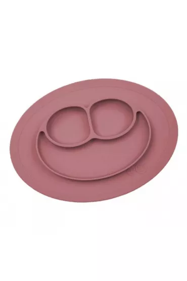 Ezpz Silikonowy talerzyk z podkadk may 2w1 Mini Mat Mauve