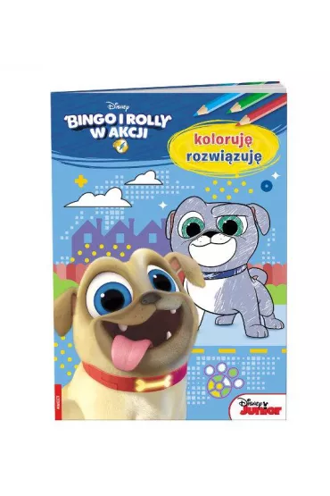 Bingo i Rolly w akcji. Koloruj�, rozwi�zuj� *