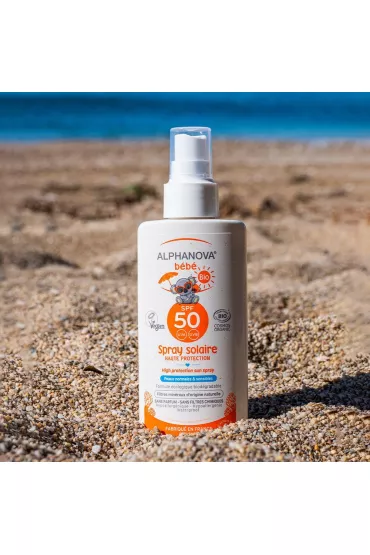 Alphanova Bebe Przeciws�oneczny spray o wysokim filtrze SPF 50 Sun 125 ml