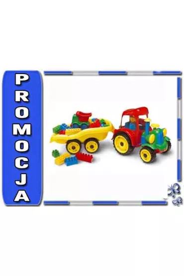 Traktor z przyczep� z klockami Hemar