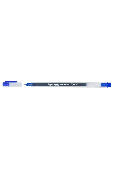 D�ugopisy Long Line 0,5mm niebieski TOMA 20 szt.
