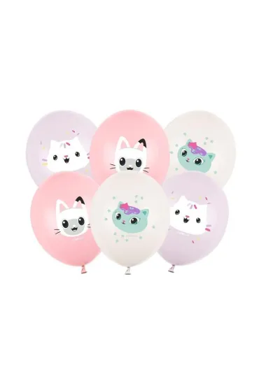PartyDeco Balony Koci Domek Gabi 30cm