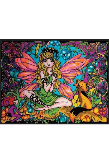 Kolorowanka welwetowa 47x35cm, Wr�ka Z Lisem