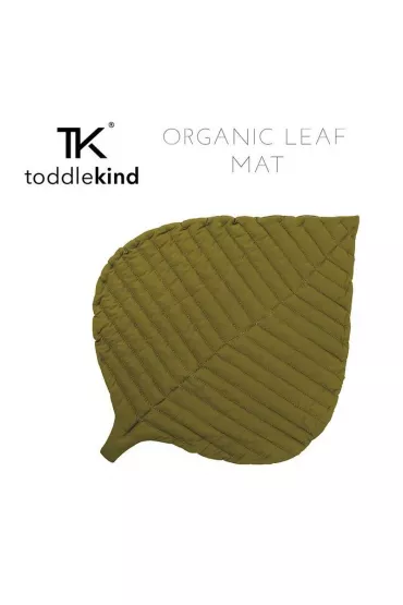 Toddlekind Mata do zabawy z baweny organicznej w ksztacie licia Leaf Mat Sand Castle