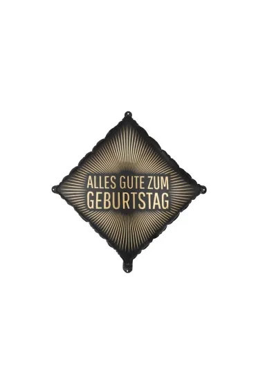 PartyDeco Balon foliowy Alles Gute zum Geburtstag 46x46cm