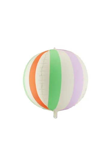 PartyDeco Balon foliowy Pi�ka w paski 75cm