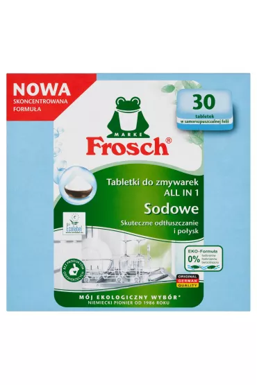 Frosch Sodowe tabletki do zmywarek All in 1 zestaw 3 x 30 szt.