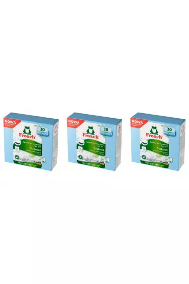 Frosch Sodowe tabletki do zmywarek All in 1 zestaw 3 x 30 szt.