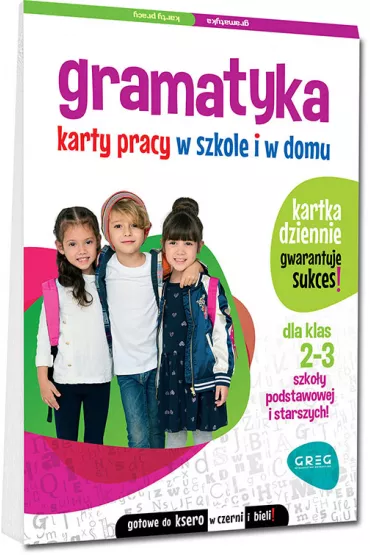 Gramatyka. Karty pracy w szkole i w domu dla klas 2-3 szkoy podstawowej i starszych - Marta Kurdziel