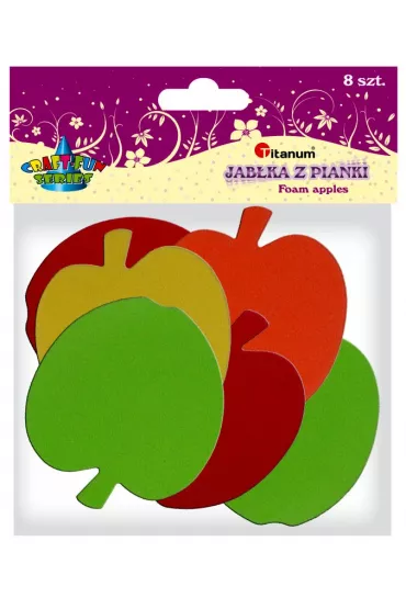 Titanum Dekoracje piankowe jab�ka 8 szt.