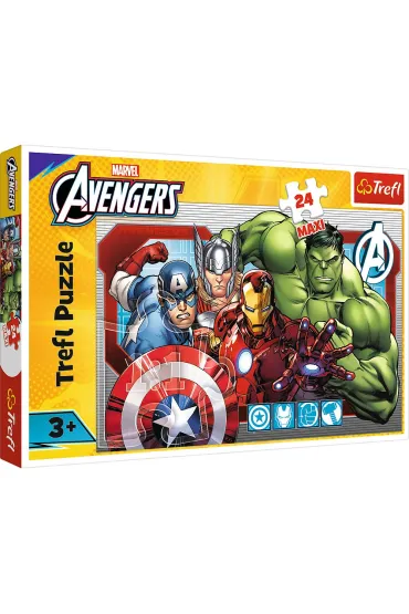 Puzzle 24 el. maxi Disney Marvel the Avengers - Zawsze Sprawiedliwi Trefl