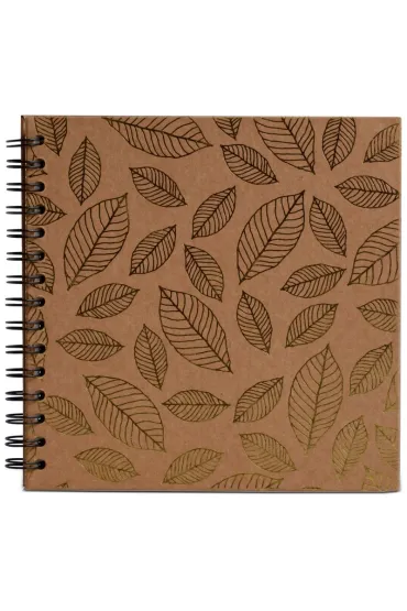 Happy Color Album na spirali Z�ote Li�cie, 20x20 cm, 180g, 30 arkuszy 30 kartek