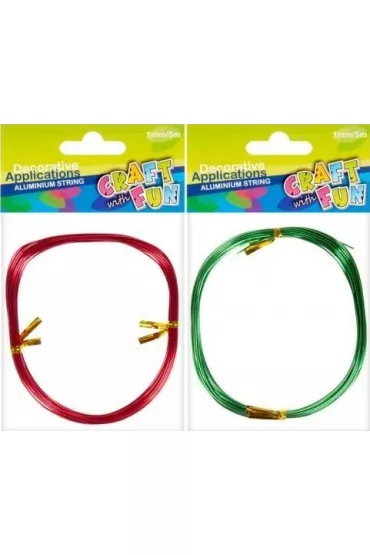 Craft with Fun Ssznurek aluminiowy 1 mm/5m